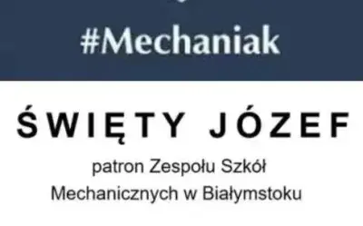 napis z imieniem patrona